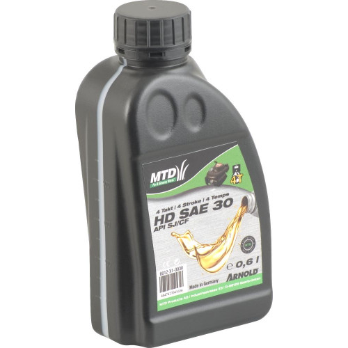 Huile moteur monograde SAE 30 HD pour les moteurs 4 temps des petites machines - 0,6 l - Arnold