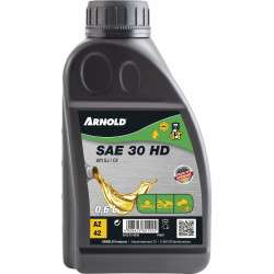 Huile moteur monograde SAE 30 HD pour les moteurs 4 temps des petites machines - 0,6 l - Arnold