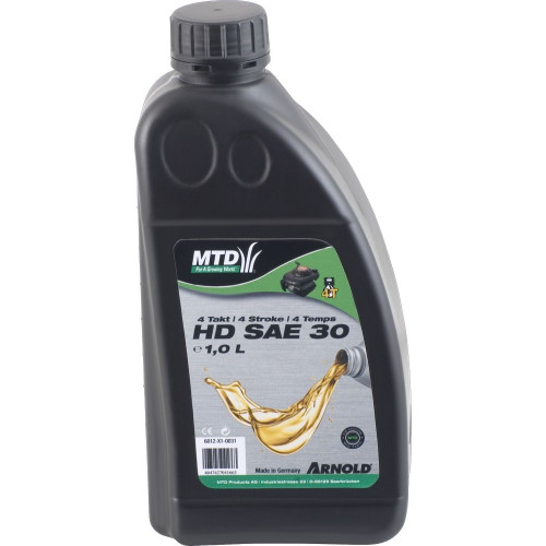 Huile moteur monograde SAE 30 HD pour les moteurs 4 temps des petites machines - 1 l - Arnold