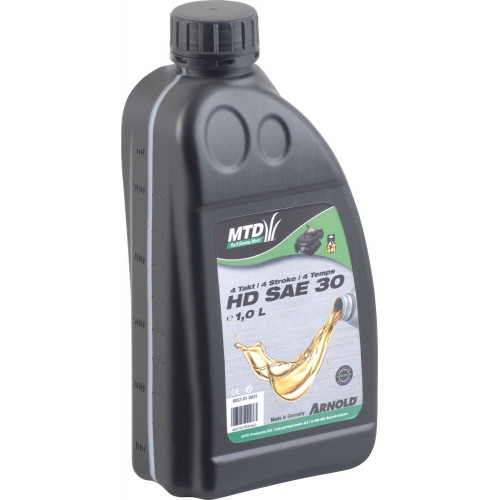 Huile moteur monograde SAE 30 HD pour les moteurs 4 temps des petites machines - 1 l - Arnold