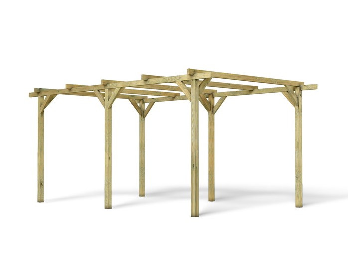 Carport HENRI 1 voiture bois traité autoclave