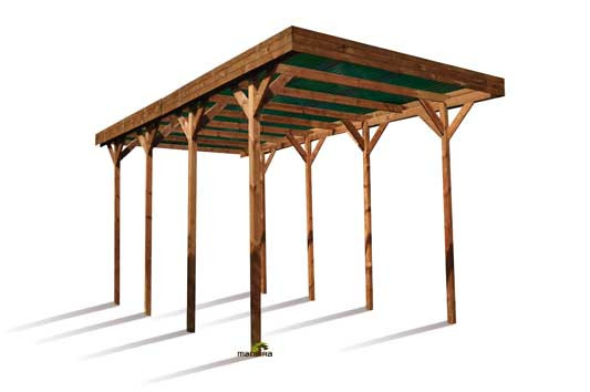 Carport pour camping-car bois traité autoclave