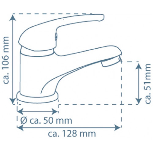 Mitigeur monocommande ATHOS PLUS pour lavabo - chromé - Schütte