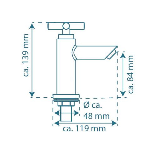 Robinet eau froide MATAO - chromé - Schütte