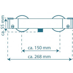 Mitigeur thermostatique LONDON chromé - pour douche - Schütte