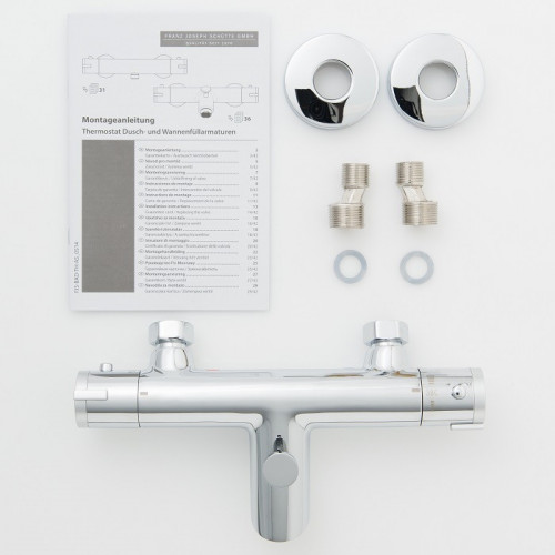 Mitigeur thermostatique LONDON chromé - pour baignoire - Schütte