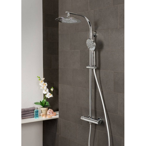 Système de douche MADURA FRESH avec mitigeur thermostatique - chromé - Schütte