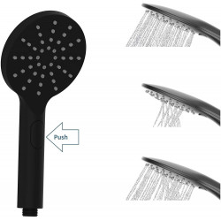 Système de douche MADURA FRESH avec mitigeur thermostatique - noir mat - Schütte