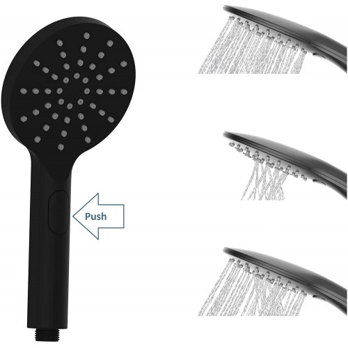 Système de douche MADURA FRESH avec mitigeur thermostatique - noir mat - Schütte