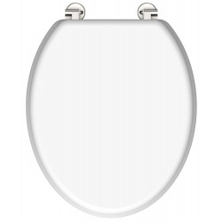 Abattant WC WHITE avec noyau en bois - blanc de marque Schütte, référence: B7016800