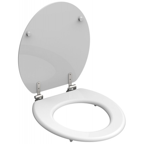 Schütte Abattant WC WHITE avec noyau en bois - blanc