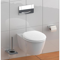 Abattant WC WHITE en Duroplast avec frein de chute - blanc - Schütte