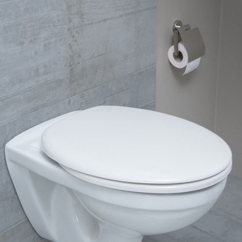 Abattant Wc - Duroplast - Ultra fin - avec frein de chute - Noir SCHÜTTE