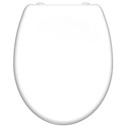 Abattant WC WHITE en Duroplast avec frein de chute et détachable - blanc de marque Schütte, référence: B7017200