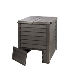 Composteur Thermo Wood + grille de fond - Brun - 600 Litres - GRAF 