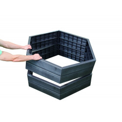 Kit 2 carrés potager ERGO avec 2 extensions - héxagone de marque GRAF , référence: J7021500