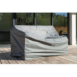 Housse de protection pour canapé lounge 2.5 places gris 190 x 90 x 105 cm - PROLOISIRS