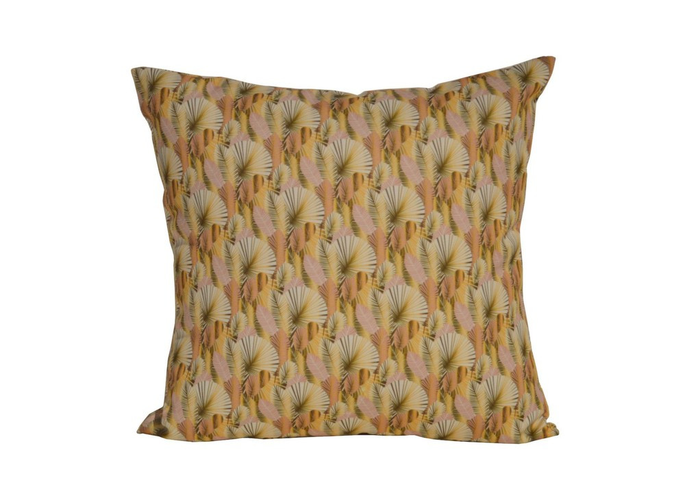 Coussin d'extérieur à motif feuilles .45 x .45 cm - vue 2