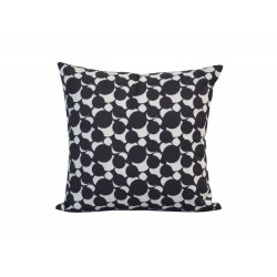 Coussin déhoussable exterieur décor Motif Graphique rond noir 45 x 45 cm de marque PROLOISIRS, référence: J7035200