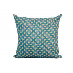 Coussin déhoussable exterieur décor Motif Graphique rond vert 45 x 45 cm de marque PROLOISIRS, référence: J7035400