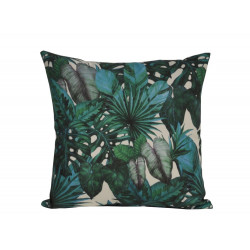 Coussin déhoussable exterieur décor Motif Imprimé jungle 45 x 45 cm - PROLOISIRS