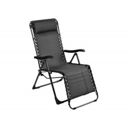 Fauteuil de jardin relax pliant Neo - graphite/gris 88 x 112 x 64 cm - PROLOISIRS