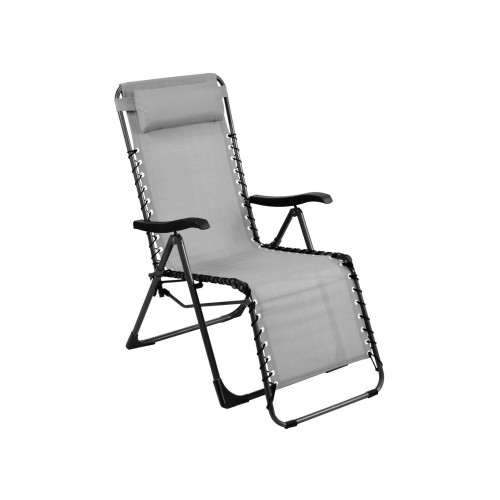 Fauteuil de jardin relax pliant Neo - graphite/perle 88 x 112 x 64 cm - PROLOISIRS