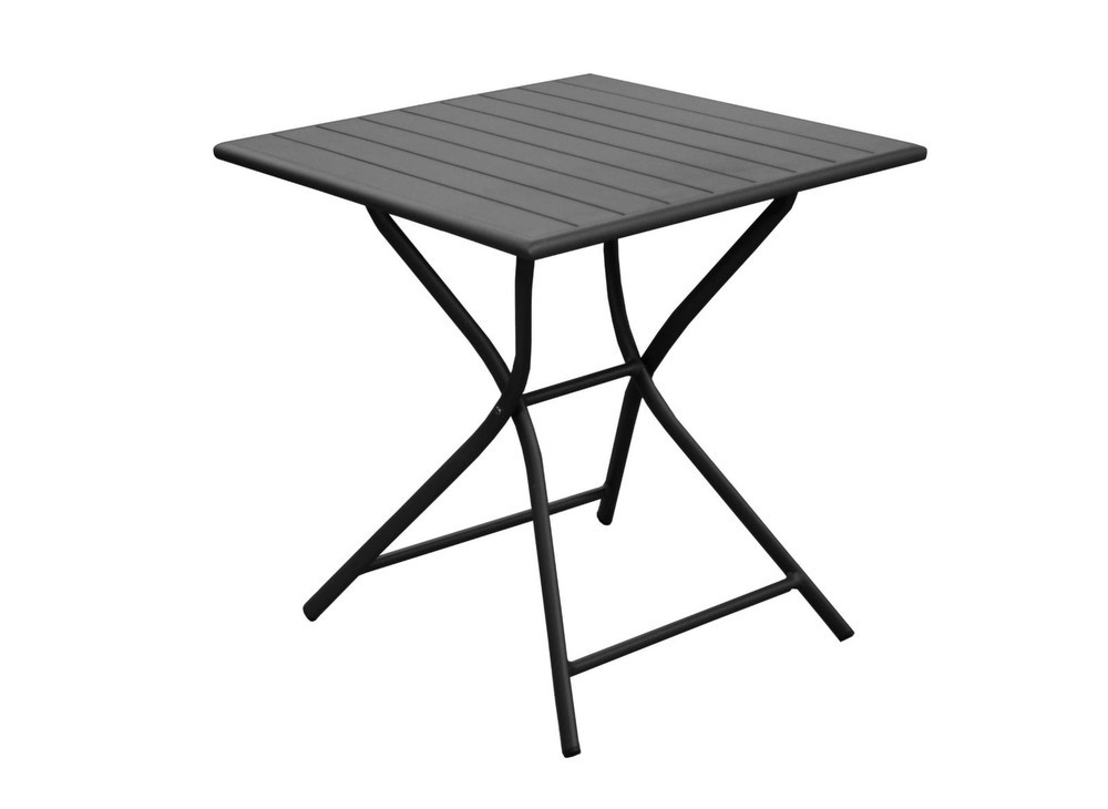 Table de jardin carrée en aluminium 2 personnes Globe - vue 2