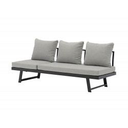 Lounge/lit Modulo - Bain de soleil, Transat en aluminium - graphite 210 x 71 x 78 cm de marque PROLOISIRS, référence: J7042100
