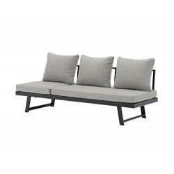 Lounge/lit Modulo - Bain de soleil, Transat en aluminium - graphite 210 x 71 x 78 cm - PROLOISIRS