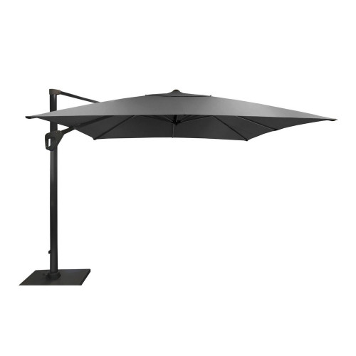 Parasol déporté Elios Novasun alu/novasun - grey/chiné foncé 3x3 m - PROLOISIRS