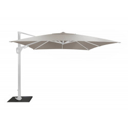 Parasol déporté Elios Sunbrella® orientable alu/sunbrella - blanc/birch 101 de marque PROLOISIRS, référence: J7044200