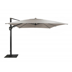 Parasol déporté Elios Sunbrella® orientable alu/sunbrella - grey/birch 101 3x3 m de marque PROLOISIRS, référence: J7044400