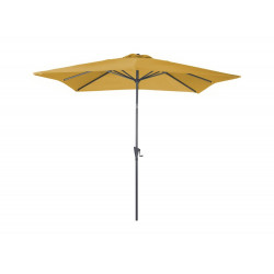 Parasol droit Manivelle tilt - grey/curry 2.5 x 2.5 m - PROLOISIRS