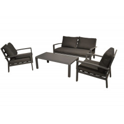 Salon de détente Matéo - graphite (set complet) de marque PROLOISIRS, référence: J7048800