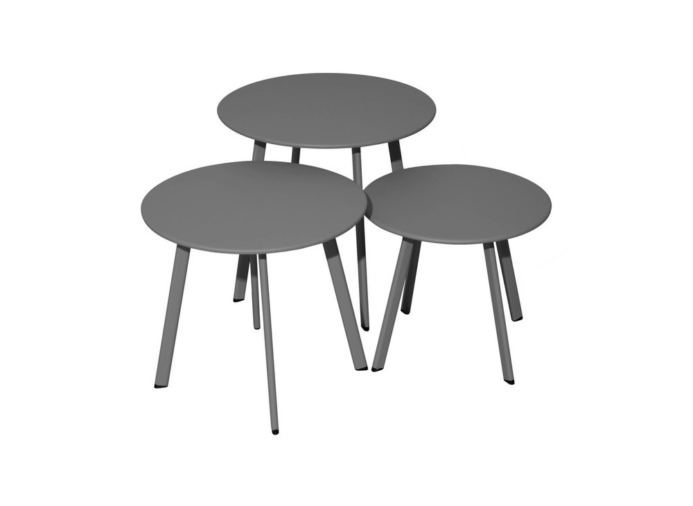 Table basse Massai Proloisirs acier P.45 cm x .450 cm x H.39 cm - vue 4