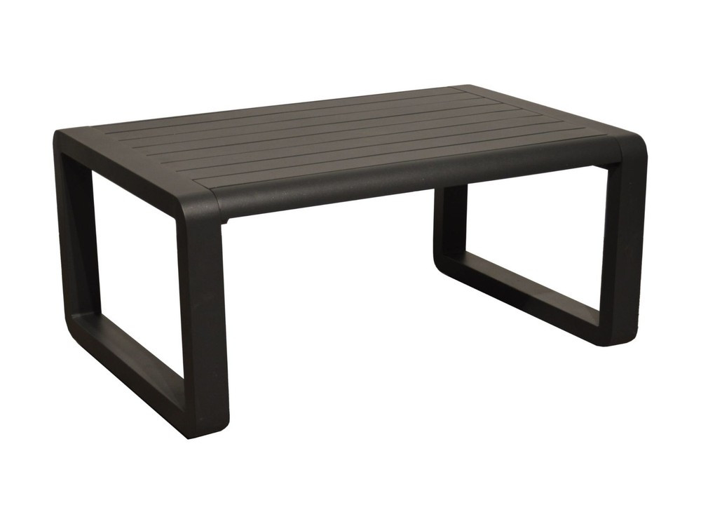 Table basse de jardin rectangulaire PROLOISIRS Quenza II Aluminium 90 x 60 x 41 cm