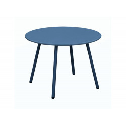 Table basse de jardin ronde en acier Rio - bleu Ø 50 cm de marque PROLOISIRS, référence: J7054300