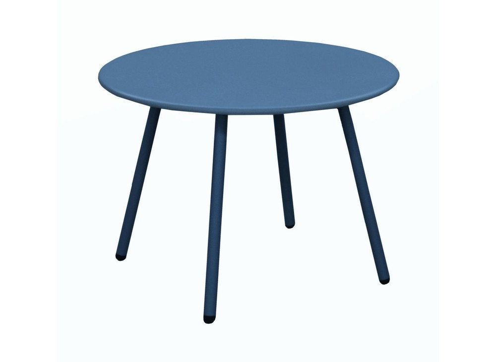 Table basse de jardin ronde en acier Rio moutarde Ø 50 cm - vue 2