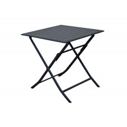 Table de jardin carrée Lorita - graphite 70 x 71 x 70 cm de marque PROLOISIRS, référence: J7055400