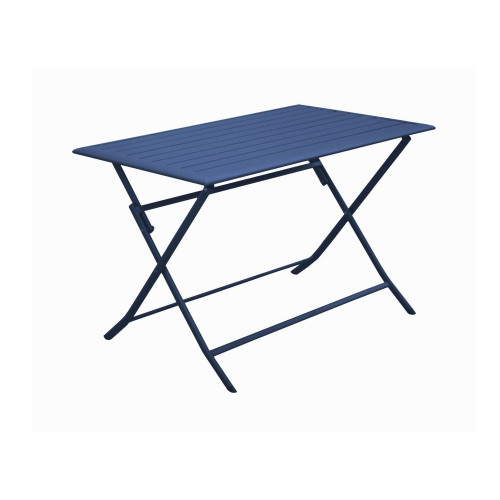 Table de jardin rectangulaire Lorita - bleu 110 x 71 x 70 cm - PROLOISIRS