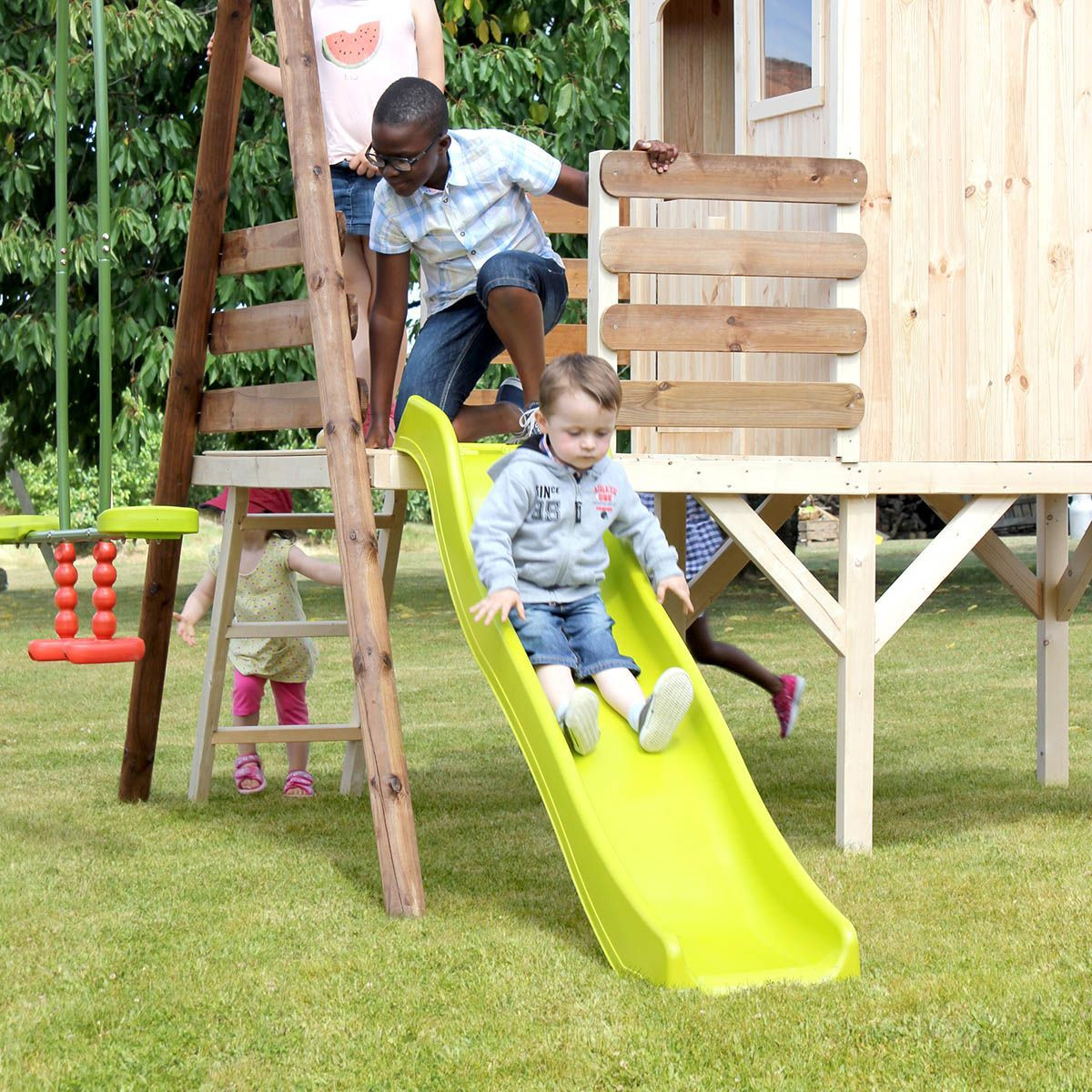 Soulet Glissière de toboggan double vague 1,78 m pour une plateform...