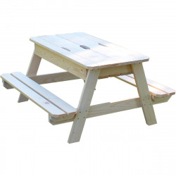 Table en bois avec bac à sable intégré pour enfant 90 x 91,5 x 50 cm de marque SOULET, référence: J7075200