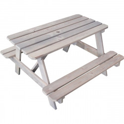 Table de pique-nique de jardin en bois pour enfant 90 x 91,5 x 50 cm - Picnic de marque SOULET, référence: J7075300