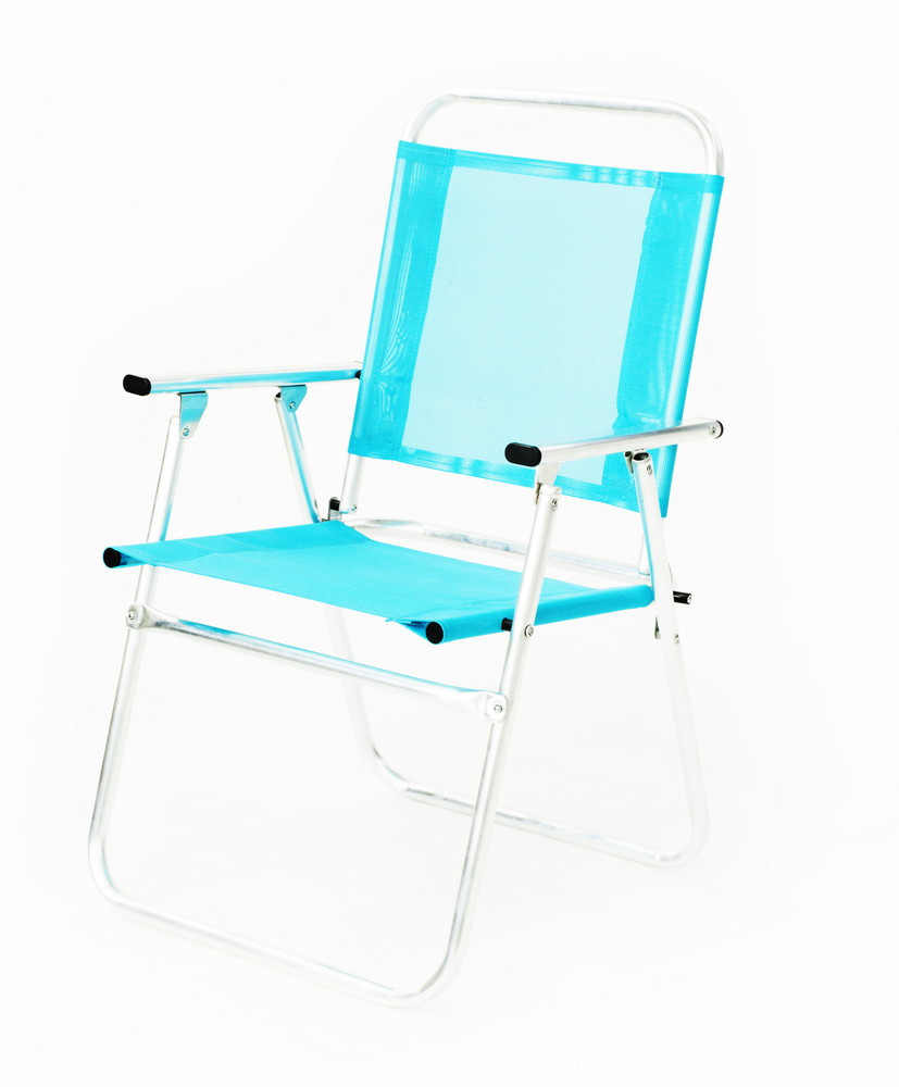 Lot de 2 lits de plage, lit de camp camelia-180 bleu celeste - aluminium