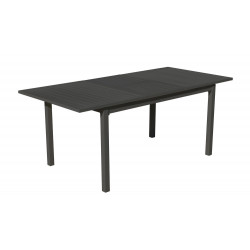 Table à manger extensible PALMA - 170/220x100cm - finition anthracite de marque HEVEA, référence: J7102600
