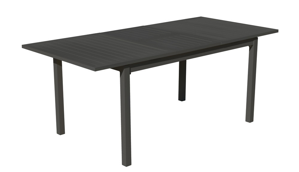 Table à manger extensible PALMA - 170/220x100cm - finition anthracite