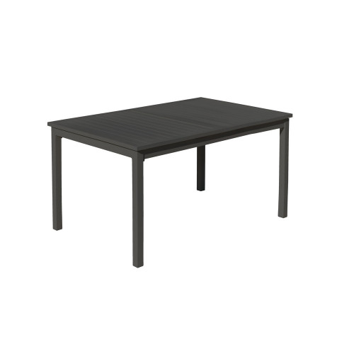 Table à manger extensible PALMA - 170/220x100cm - finition anthracite - HEVEA