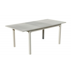 Table à manger extensible PALMA - 170/220x100cm - finition blanc - HEVEA