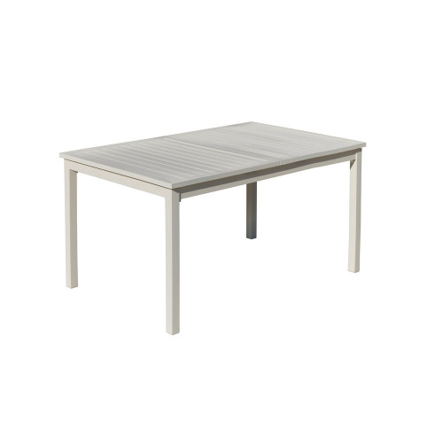 Table à manger extensible PALMA - 170/220x100cm - finition blanc - HEVEA